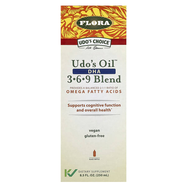 flo67997_v_35.jpg Udo's Choice, Udo's Oil, смесь ДГК 3, 6, 9, 250 мл (8,5 жидк. унции) — Flora
