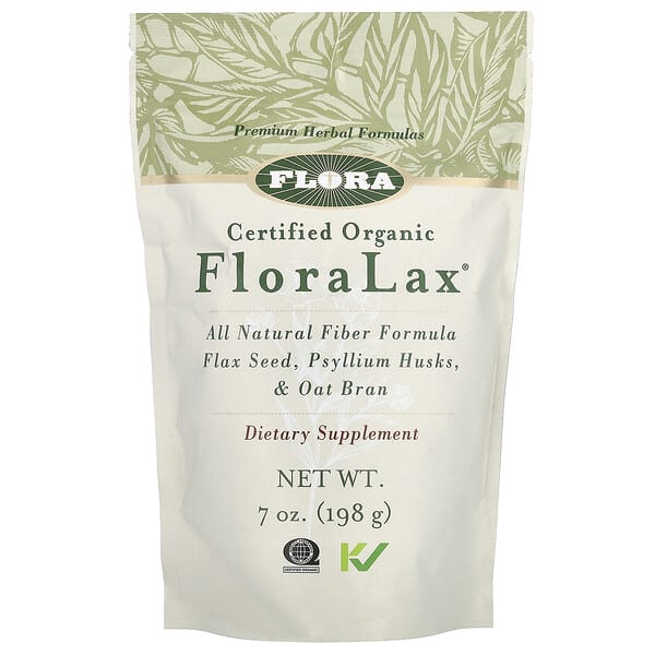 flo68027_v_9.jpg Certified Organic FloraLax, органический продукт, 198 г (7 унций) — Flora