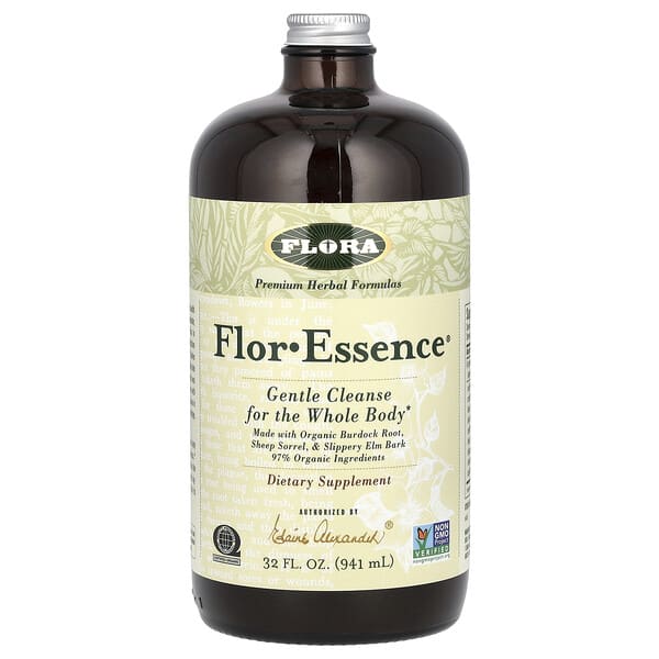 flo68072_v_34.jpg Flor-Essence, чай для детоксикации, 946 мл (32 жидк. унции) — Flora
