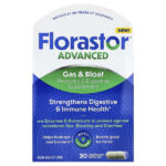 Advanced, Gas & Bloat, 30 Vegetarian Capsules — Florastor