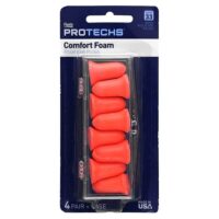 Protechs, Comfort Foam, беруши из поролона, 4 пары в футляре — Flents