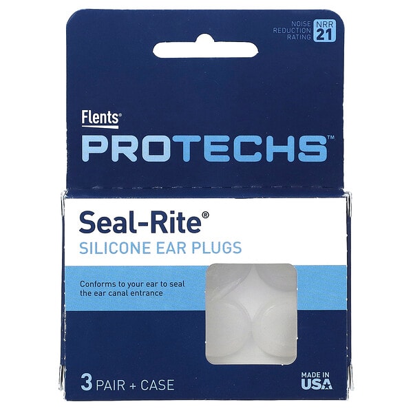 fls06103_v_3.jpg Protechs, силиконовые беруши Seal-Rite, 3 пара в футляре — Flents