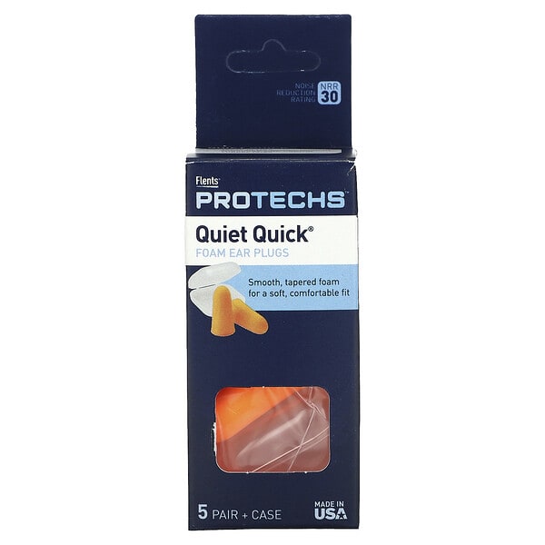 fls68081_v_10.jpg Protechs, беруши с быстрым эффектом, 5 пар в футляре — Flents