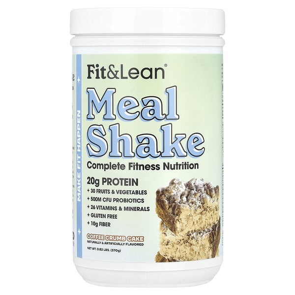 fnl00995_v_12.jpg Meal Shake, комплексное питание для фитнеса, со вкусом кофейной крошки, 370 г (0,82 фунта) — Fit & Lean