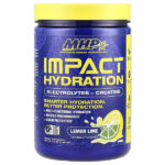 Impact Hydration, электролиты и креатин, лимон и лайм, 15,6 унции (0,98 фунта) — MHP
