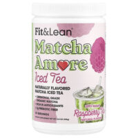 Чай со льдом Matcha Amore, малиновый чай, 135 г (4,8 унции) — Fit & Lean