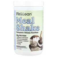 Meal Shake, комплексное питание для фитнеса, печенье и сливки, 450 г (1 фунт) — Fit & Lean