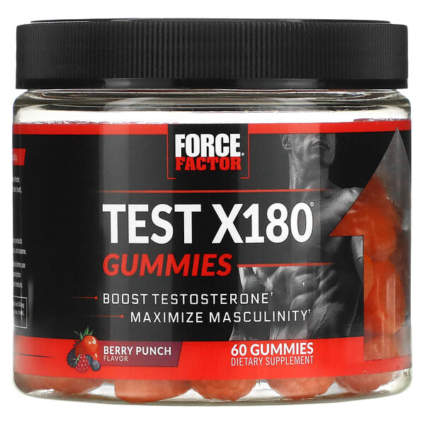 foa01717_v_8.jpg Test X180®, жевательные мармеладки, ягодный пунш, 60 жевательных таблеток — Force Factor