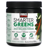 Smarter Greens, ежедневный оздоровительный порошок, без добавок, 288 г (10,2 унции) — Force Factor