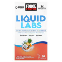 Liquid Labs, тропические фрукты, 20 пакетиков в стиках по 7 г (0,25 унции) — Force Factor