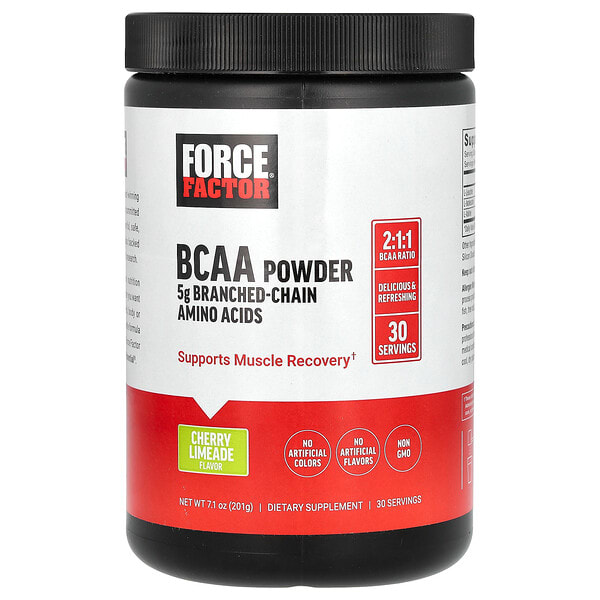 foa66068_v_8.jpg BCAA в порошке, вишневый лаймад, 201 г (7,1 унции) — Force Factor