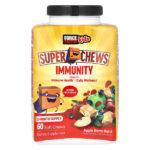 Kids, Super Chews, для иммунитета, яблочный вкус, 60 жевательных таблеток — Force Factor