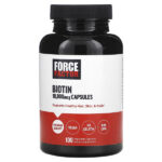 биотин, 10 000 мкг, 100 вегетарианских капсул — Force Factor