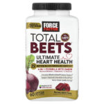 Total Beets® с коэнзимом Q10, гранат, 60 жевательных таблеток из суперфуда — Force Factor