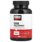 ГАМК, 750 мг, 100 растительных капсул — Force Factor