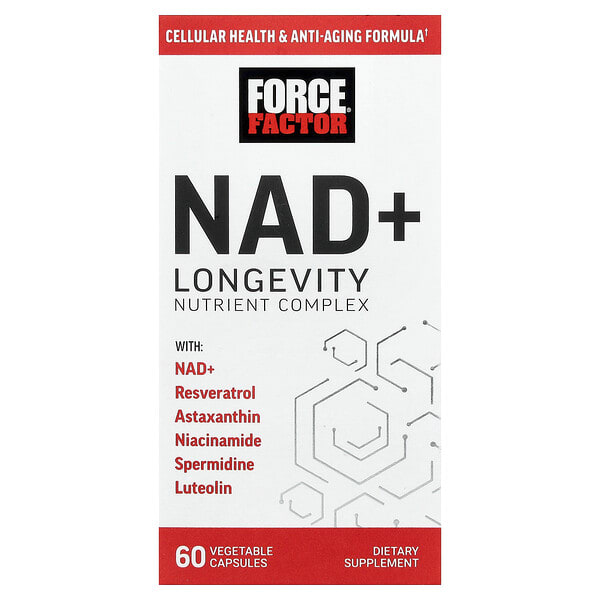 foa66184_v_45.jpg NAD + Longevity Nutrient Complex, 60 растительных капсул — Force Factor