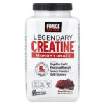 Legendary Creatine™, моногидрат креатина, с ягодным вкусом, 60 жевательных таблеток (2,5 г в 1 жевательной таблетке) — Force Factor