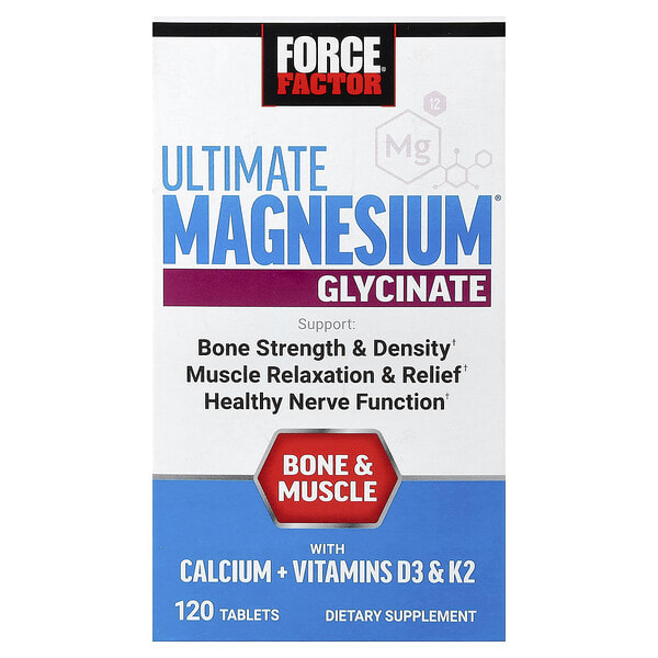 foa66275_v_20.jpg Ultimate Magnesium®, глицинат магния, 120 таблеток — Force Factor