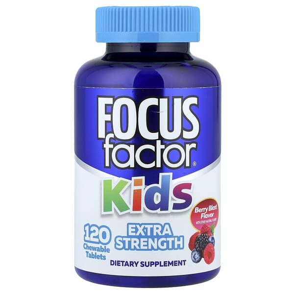 fof00621_v_40.jpg Berry Blast, для детей, 120 жевательных таблеток — Focus Factor