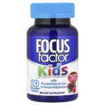Kids With Phosphatidylcholine & Phosphatidylserine, Berry Blast, 60 жевательных таблеток — Focus Factor
