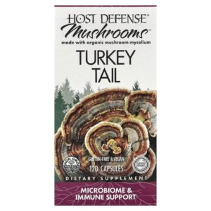 Mushrooms™, трутовик разноцветный, 120 капсул (0,5 г в 1 капсуле) — Host Defense