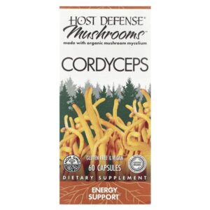Mushrooms™, кордицепс, 60 капсул (0,5 г в 1 капсуле) — Host Defense