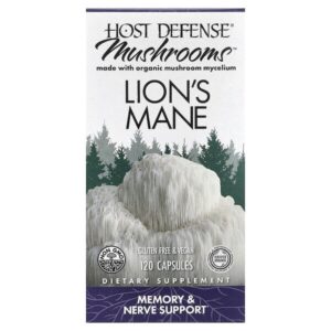 Mushrooms™, ежовик гребенчатый, 120 капсул (0,5 г в 1 капсуле) — Host Defense