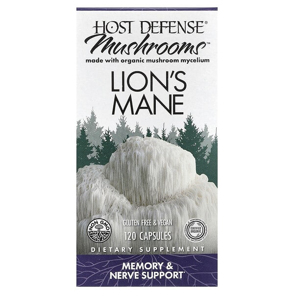 fpi03163_v_76.jpg Mushrooms™, ежовик гребенчатый, 120 капсул (0,5 г в 1 капсуле) — Host Defense