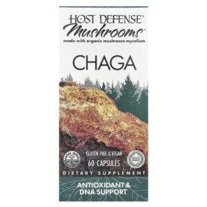 Mushrooms™, чага, 60 капсул (0,5 г в 1 капсуле) — Host Defense