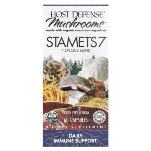 Stamets 7, ежедневная поддержка иммунитета, 60 вегетарианских капсул — Host Defense