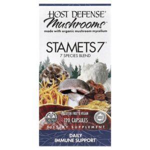 Mushrooms™, STAMETS 7®, 120 капсул — Host Defense