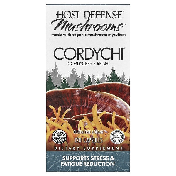 fpi03743_v_87.jpg Mushrooms™, Cordychi®, 120 капсул — Host Defense
