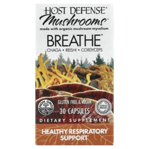 Mushrooms™, Breath, 30 капсул — Host Defense