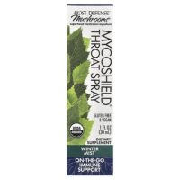 Mushrooms™, спрей для горла MycoShield®, зимний туман, 30 мл (1 жидк. Унция) — Host Defense