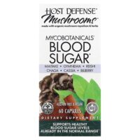 Host Defense Mushroom, MycoBotanicals, сахар в крови, 60 капсул — Host Defense