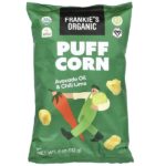Puff Corn, масло авокадо и лайм чили, 113 г (4 унции) — Frankie's Organic