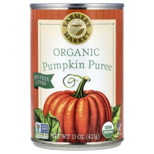 Farmers Market Foods, органическое тыквенное пюре, 425 г (15 унций)