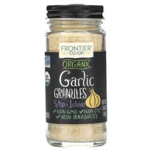 Organic Garlic, Granules, 2.68 oz (76 g) — Frontier Co-op