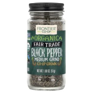 Organic Black Pepper, Medium Grind, 1.8 oz (51 g) — Frontier Co-op