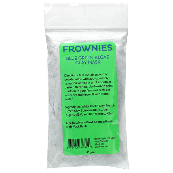 frw77777_v_7.jpg Набор масок с глиной из сине-зеленых водорослей, 45 г — Frownies