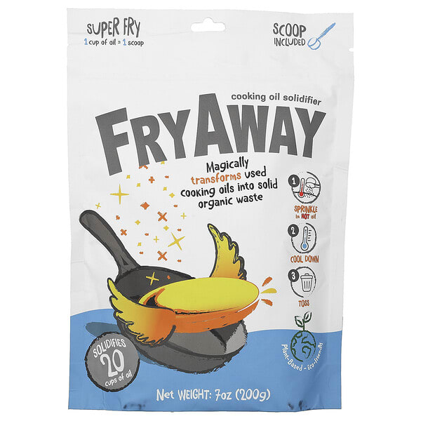 fry18564_v_8.jpg FryAway, отвердитель растительного масла, для жарки, 200 г (7 унций)