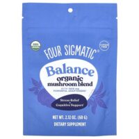 Balance, Смесь органических грибов, без кофеина, 2,12 унции (60 г) — Four Sigmatic