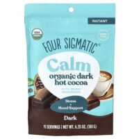 Calm, органическое темное горячее какао, 180 г (6,35 унции) — Four Sigmatic