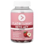 Keto ACV, жевательные таблетки, со вкусом натурального яблока, 60 жевательных таблеток — Flat Tummy