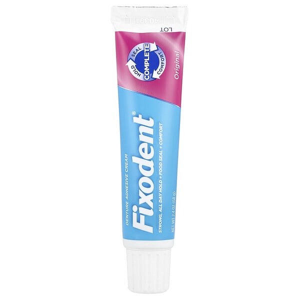 fxd00866_v_36.jpg Fixodent, клейкий крем для зубных протезов, оригинальный, 68 г (2,4 унции)