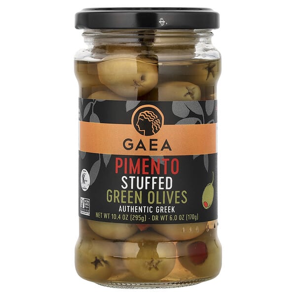 gae00015_v_24.jpg Зеленые оливки, фаршированные перцем, 295 г (10,4 унции) — Gaea