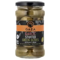 Зеленые оливки, фаршированные чесноком, 295 г (10,4 унции) — Gaea
