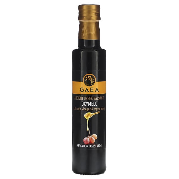 gae70034_v_8.jpg Ancient Greek Balsamic, OXYMELO, бальзамический уксус и чабрец, 250 мл (8,5 жидк. унц.) — Gaea
