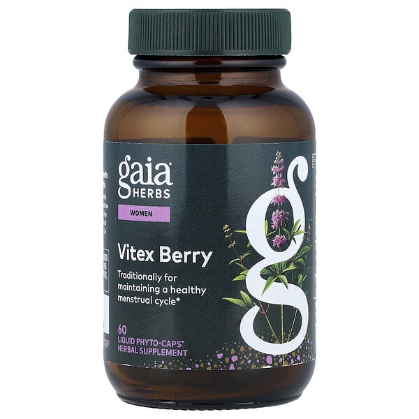 gai14430_v_82.jpg ягоды витекса для женщин, 60 капсул Liquid Phyto-Caps® — Gaia Herbs