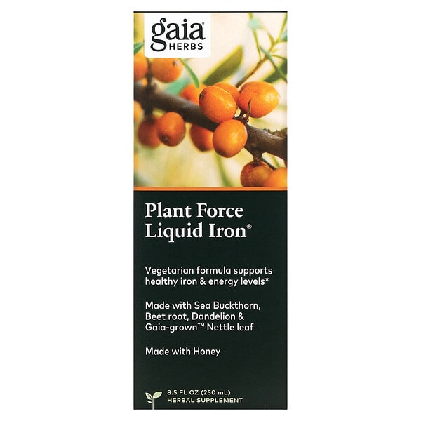 gai14626_v_30.jpg Plant Force Liquid Iron, 250 мл (8,5 жидк. унций) — Gaia Herbs